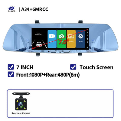 E-ACE Car Dvr  FHD 1080P Rearview DashCam